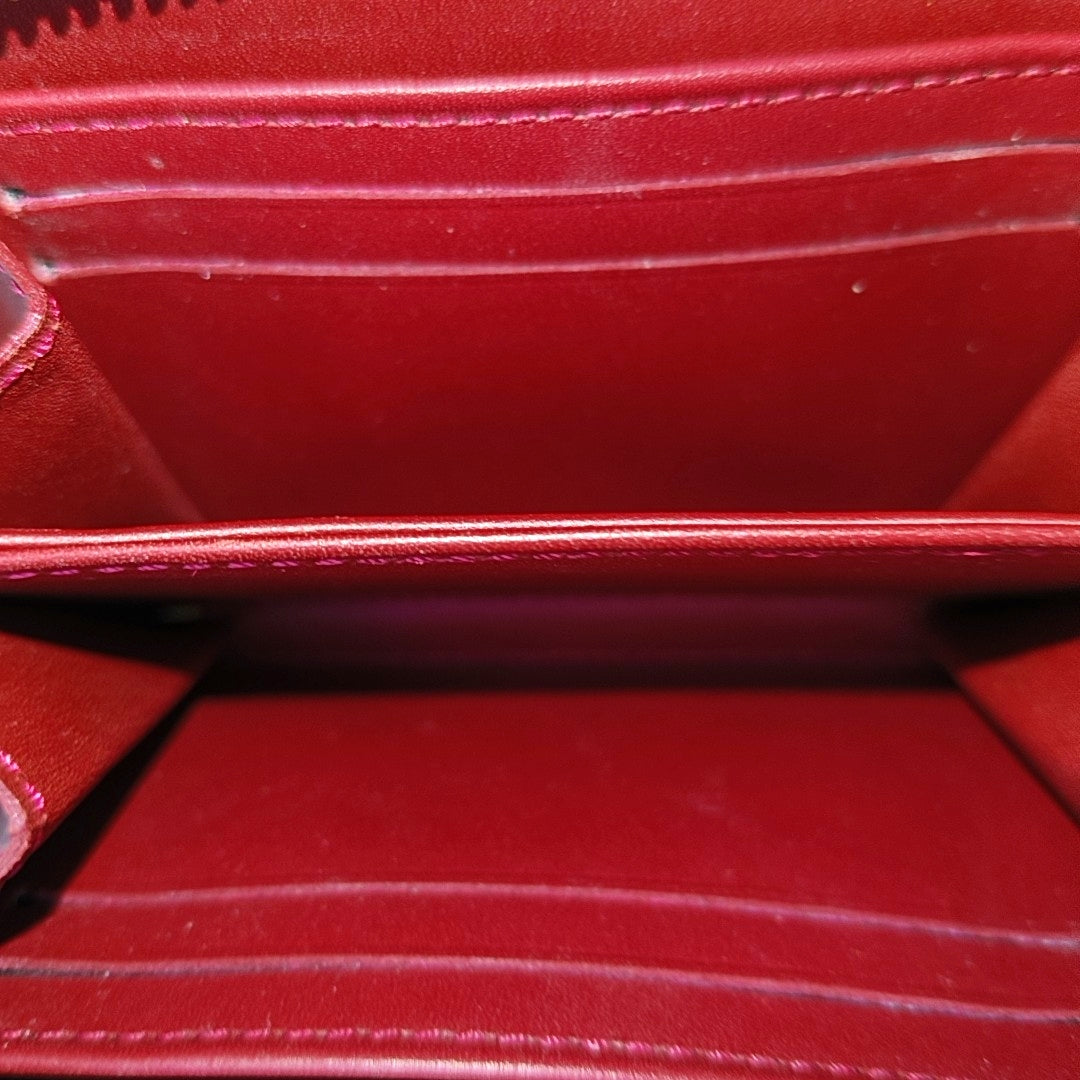 ZIPPY Patent Leather Red Wallet