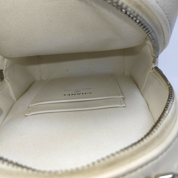 DUMA Mini Quilted Grained Calfskin White
