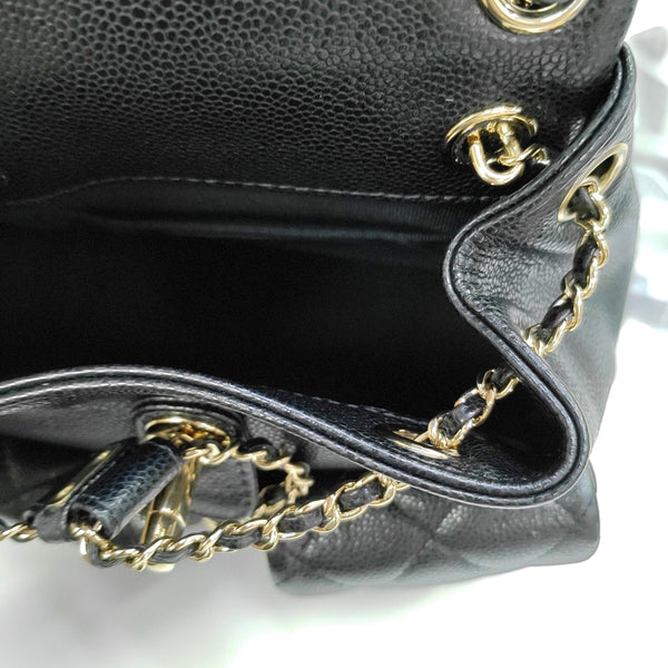 DUMA Quilted Calfskin Black