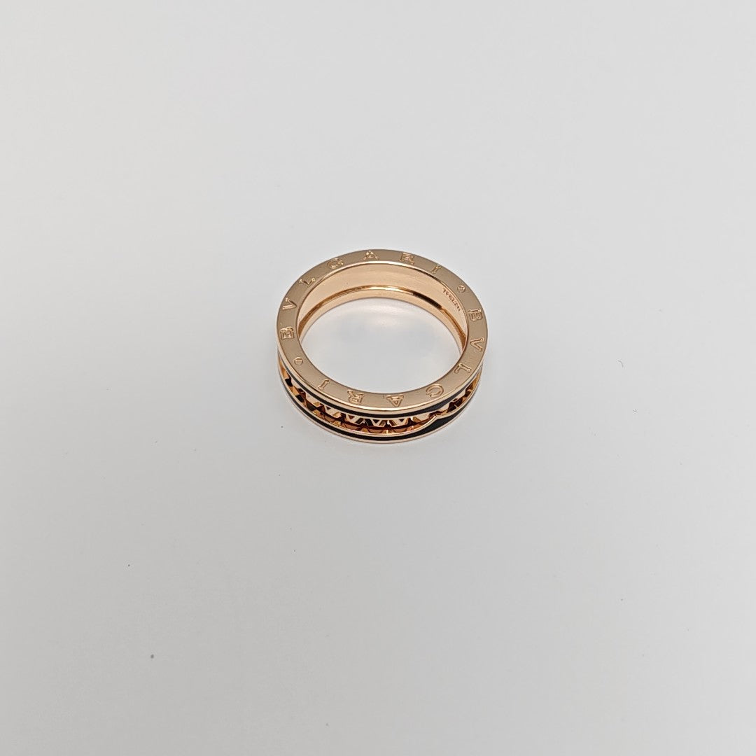 B.ZERO1 18k Rose Gold Ring EU 64
