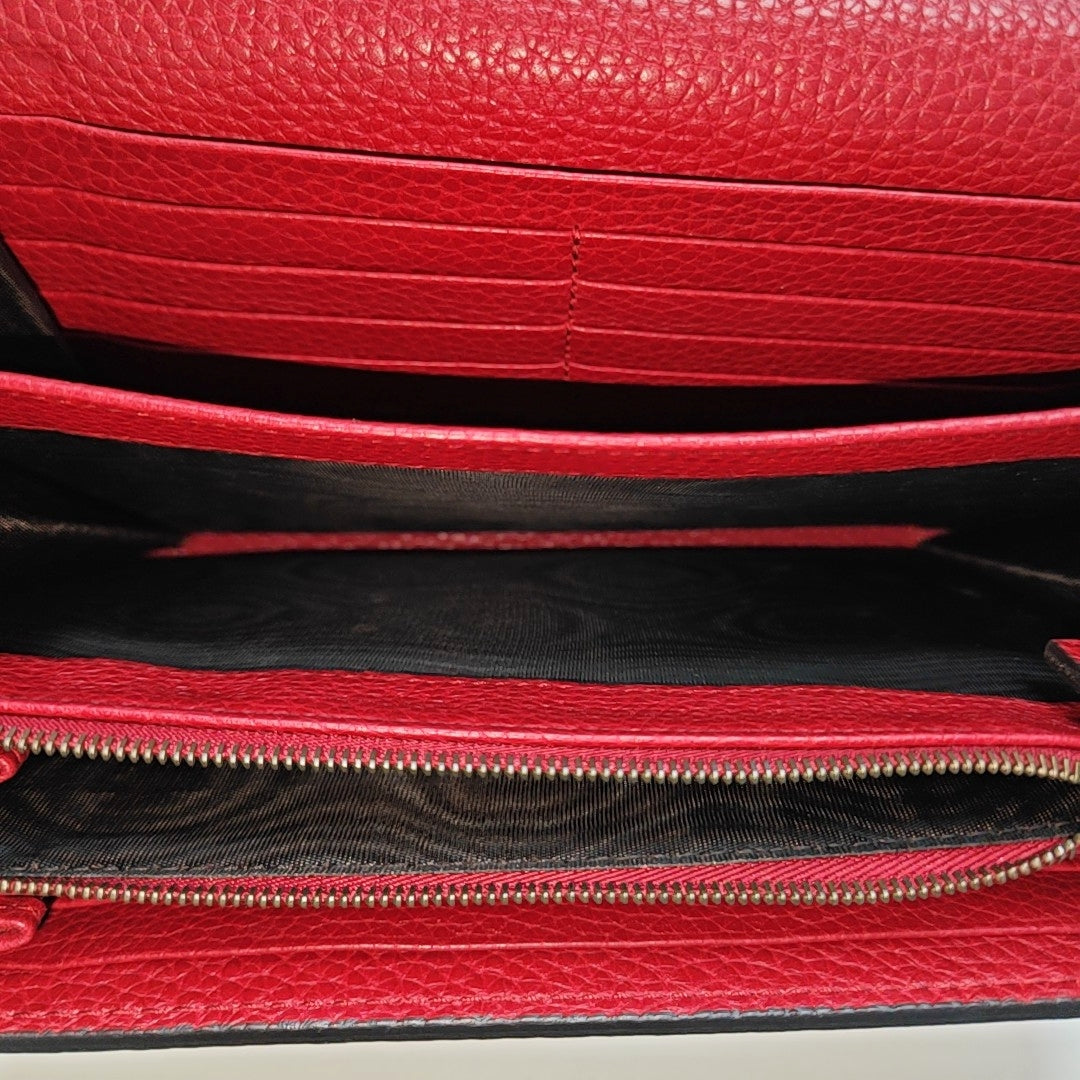 GG Marmont Mini Calfskin Red