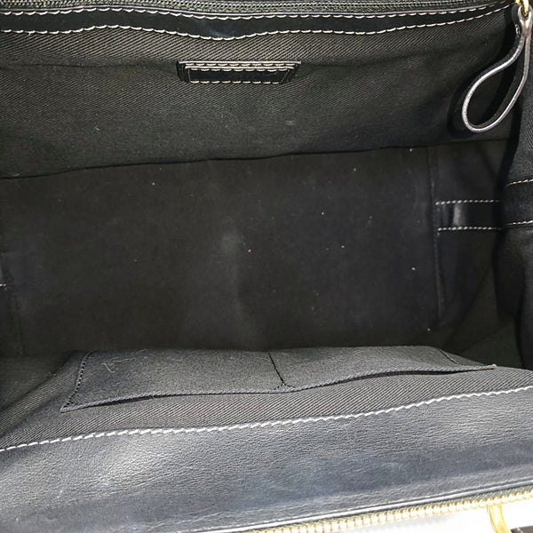 Calfskin Top Handle Bag Black