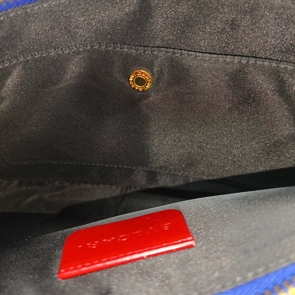 Fabric Shoulder Bag Blue