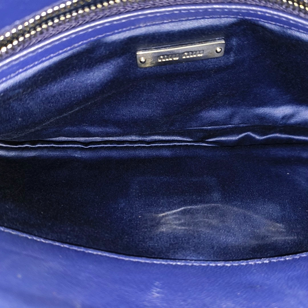 Quilted Lambskin Shoulder Bag Blue