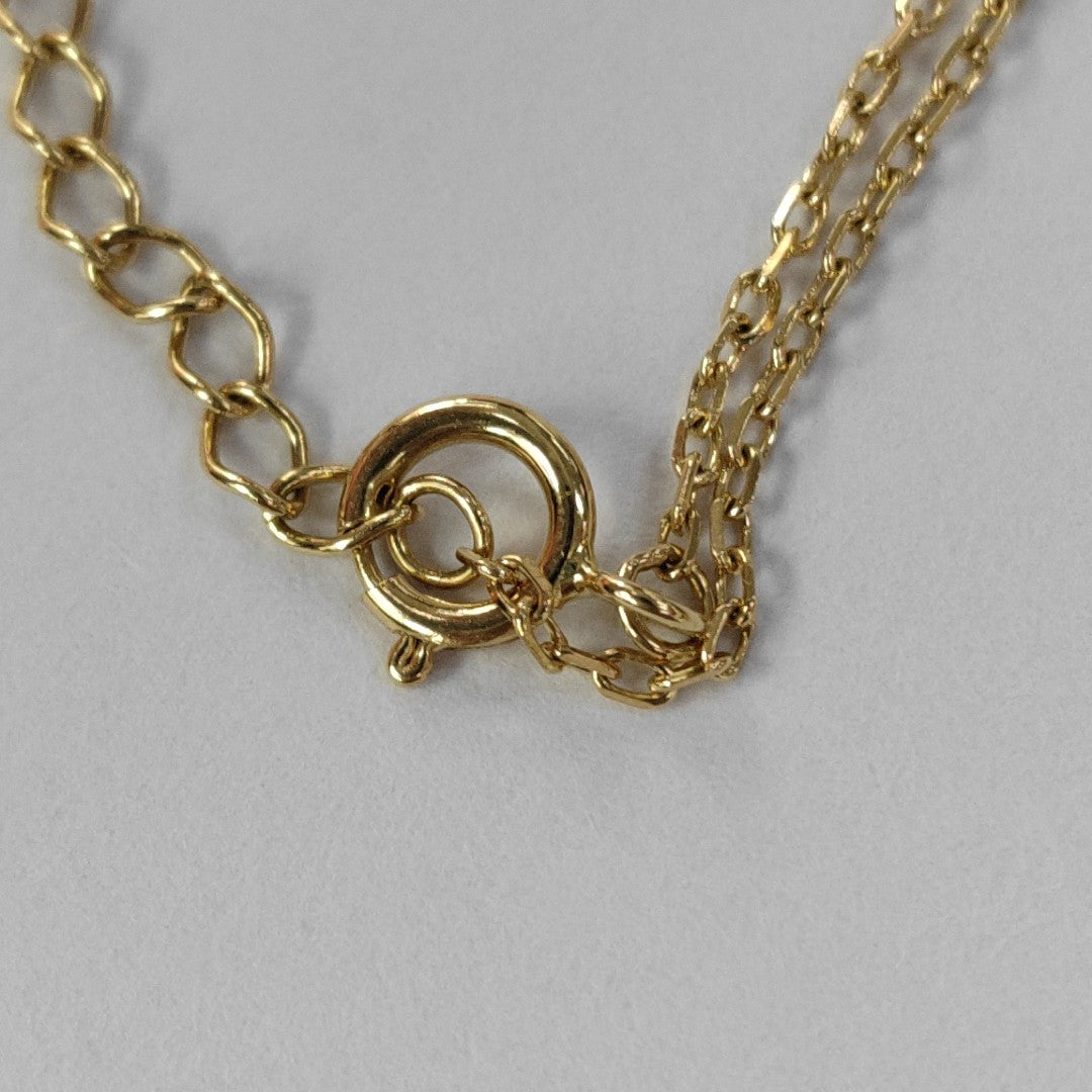 Streched 18k Gold Necklace