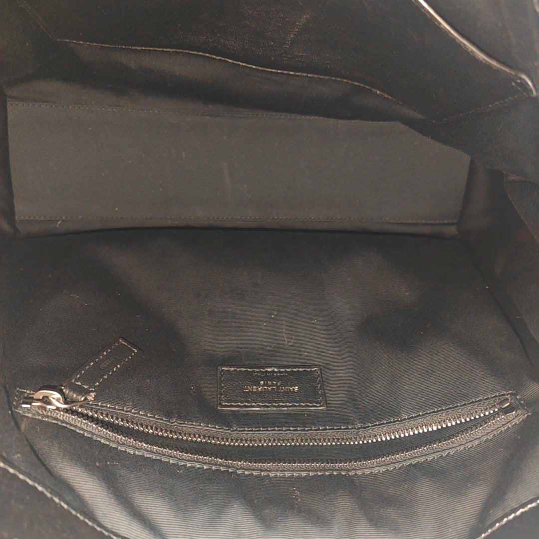 NIKI Medium Chevron Calfskin Black