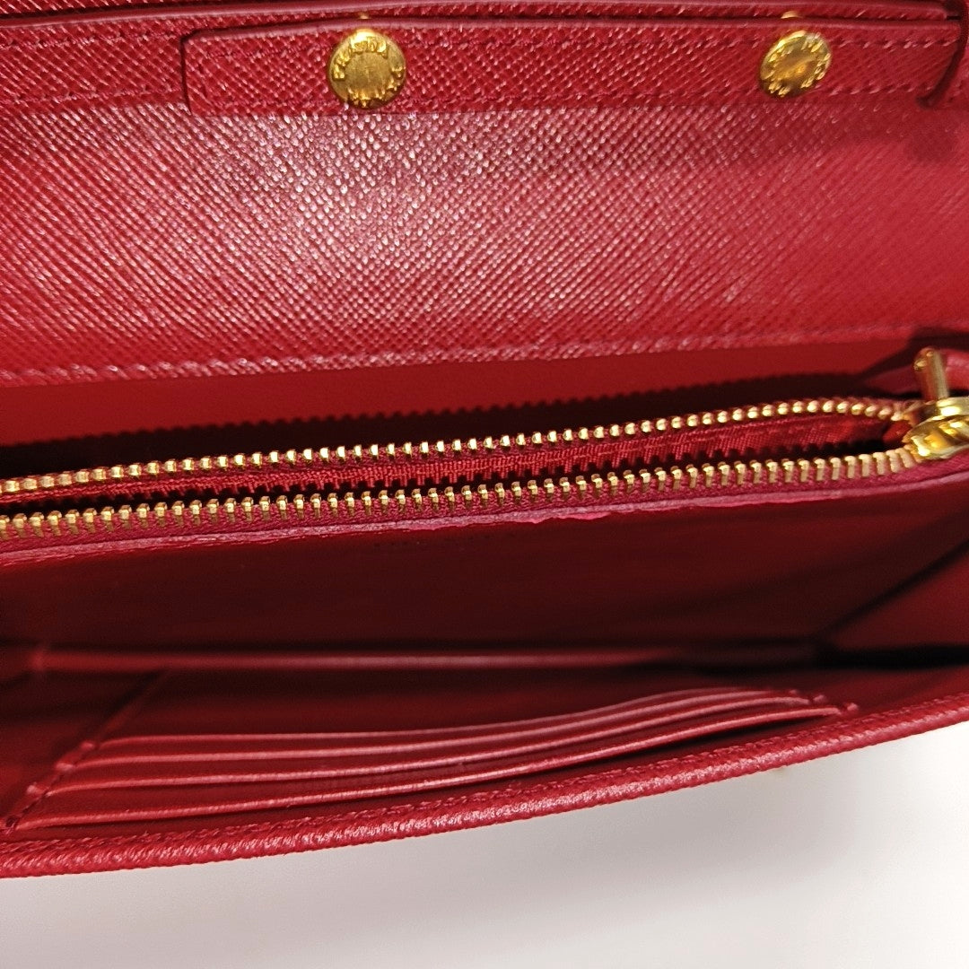 Prada Identity Saffiano Calfskin Red