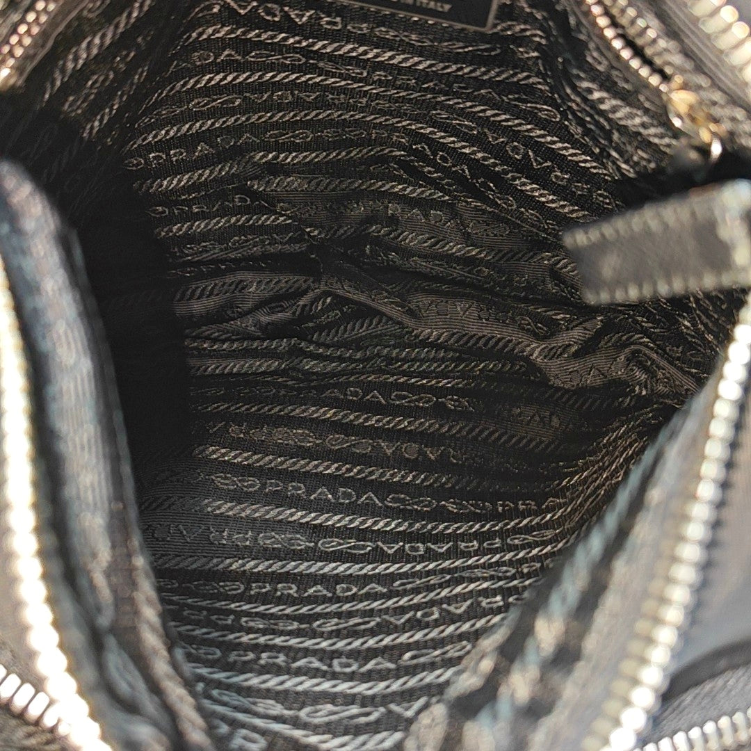 Nylon Shoulder Bag Black