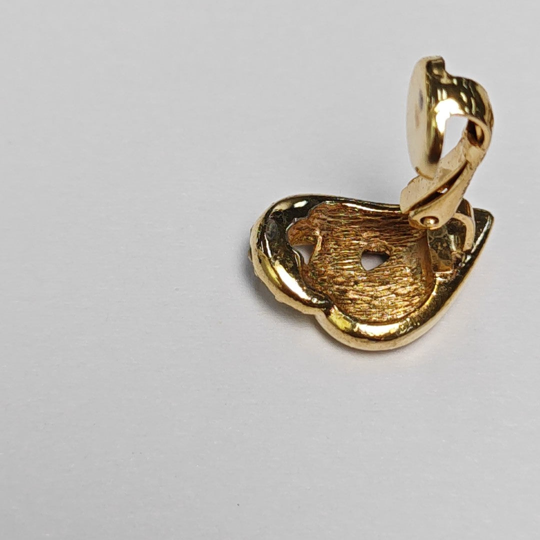 Metal Gold Clip On Earrings