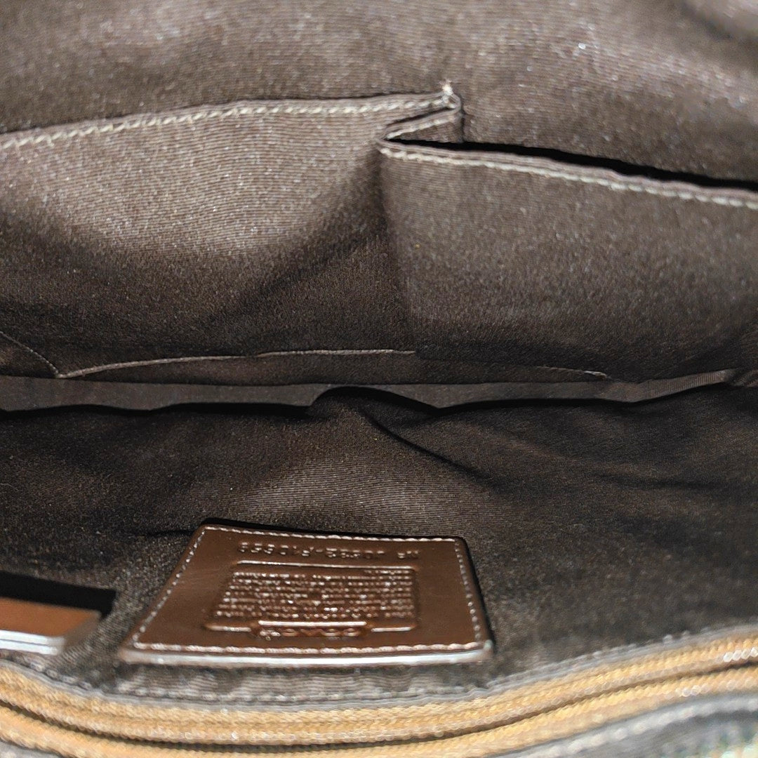 Monogram Canvas Tote Bag Brown