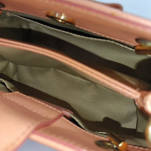 Calfskin Top Handle Bag Pink
