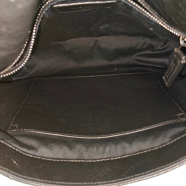 NIKI Medium Chevron Calfskin Black