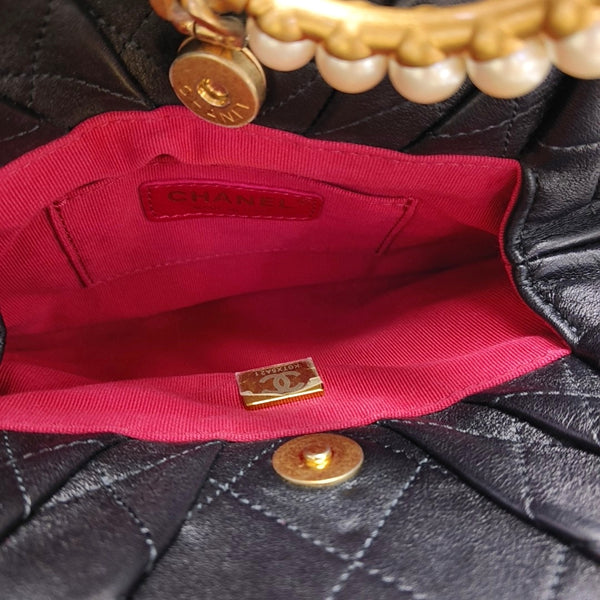 Quilted Lambskin Black