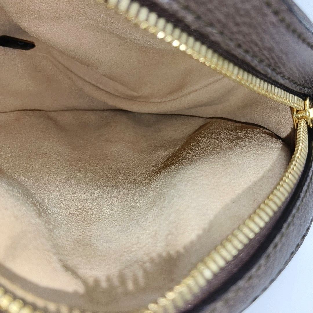 Ophidia Mini Monogram Coated Canvas Beige