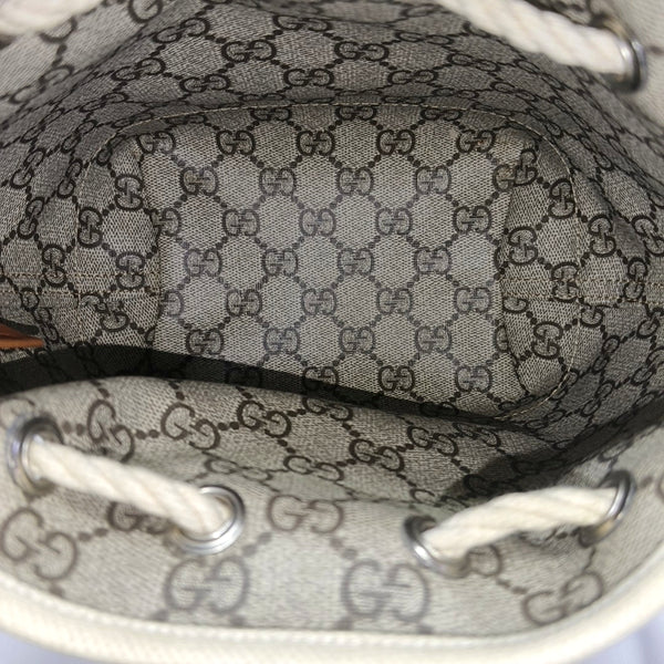 Canvas Bucket Bag Mini Beige