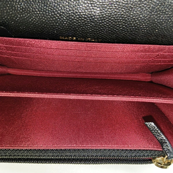 Quilted Grained Calfskin Black