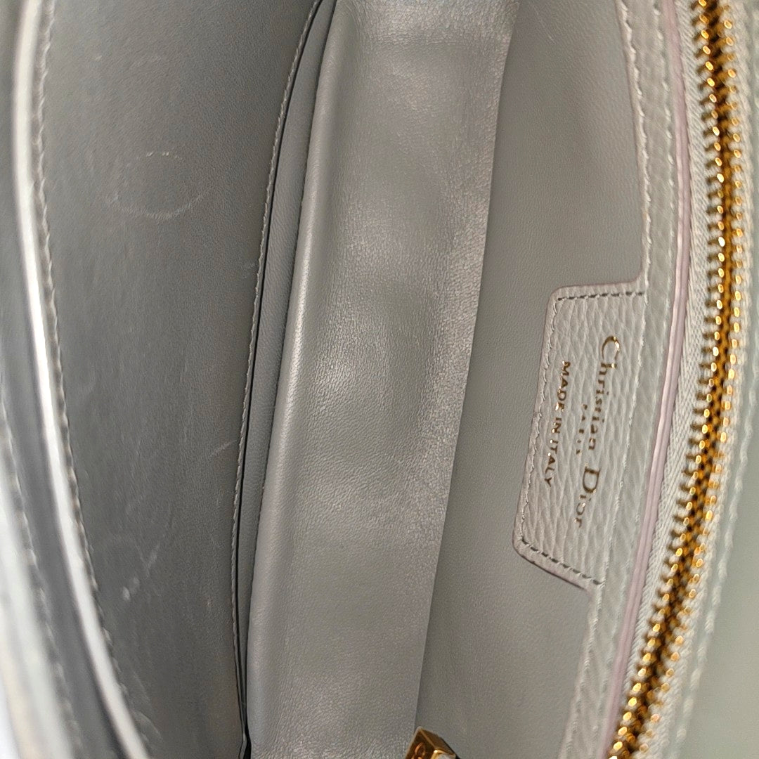 Dior Caro Small Cannage Calfskin Blue