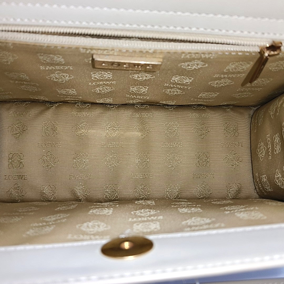 Suede Top Handle Bag Beige
