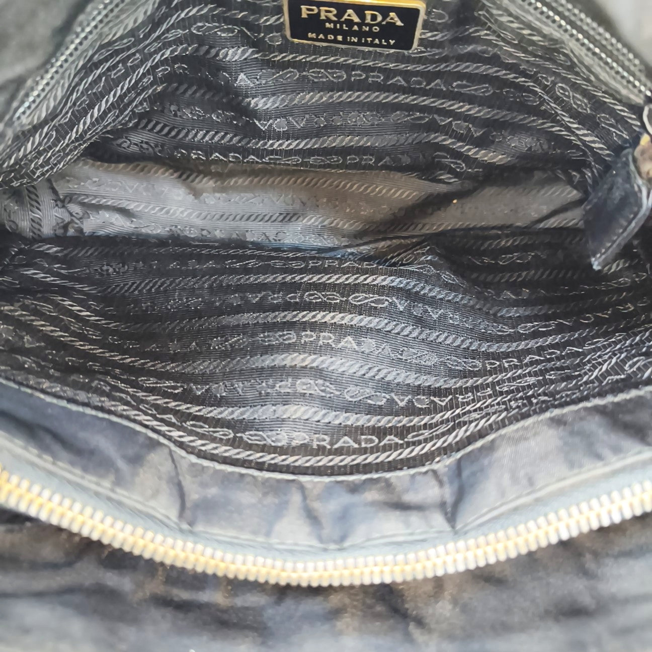 Nylon Shoulder Bag Black