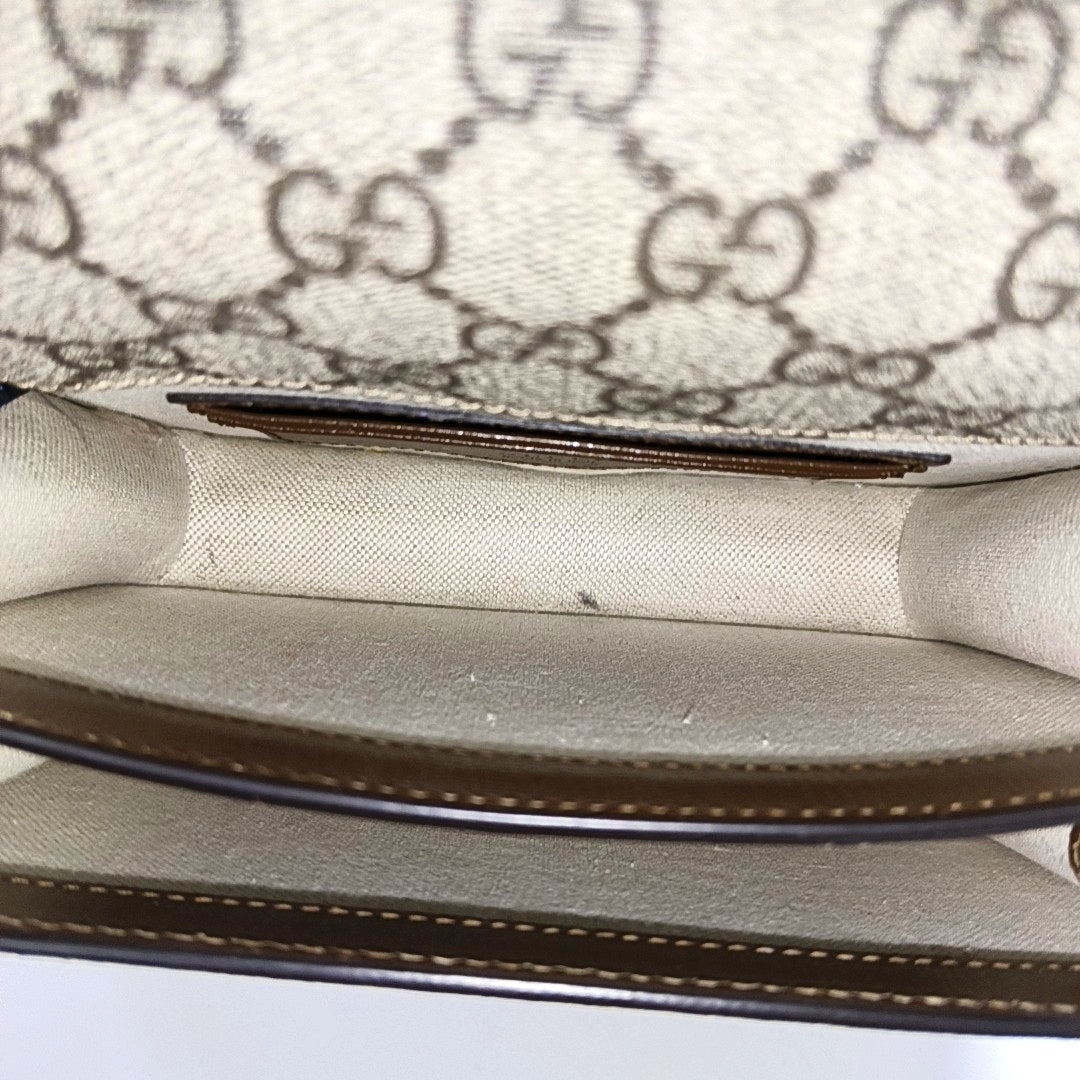 Retro Mini Monogram Coated Canvas Beige