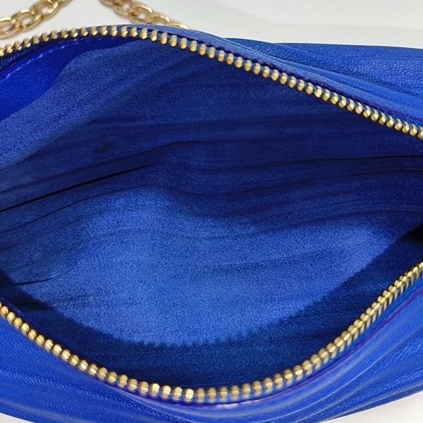 Bracelet Pouch Mini Lambskin Blue