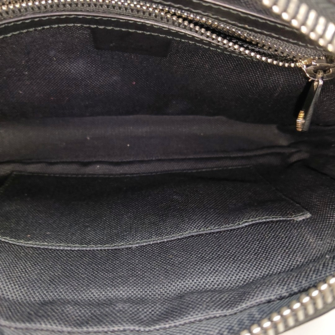 GG Supreme Monogram Coated Canvas Black