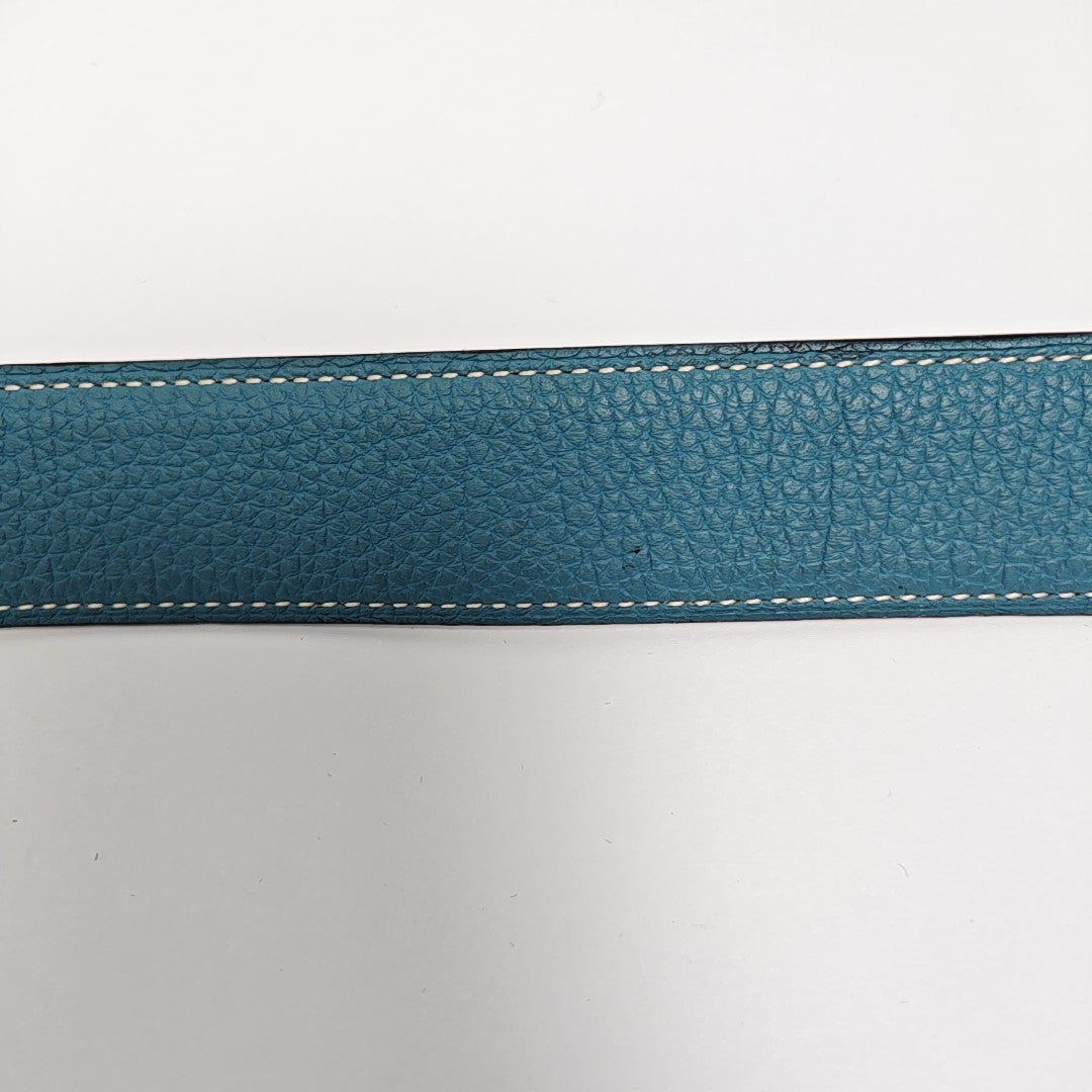 Leather Belt Blue