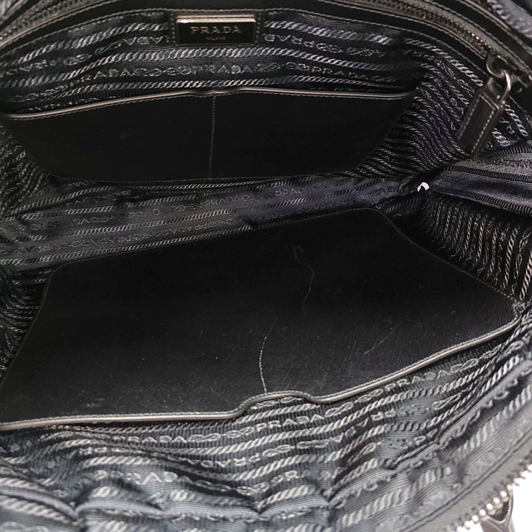 Nylon Shoulder Bag Black