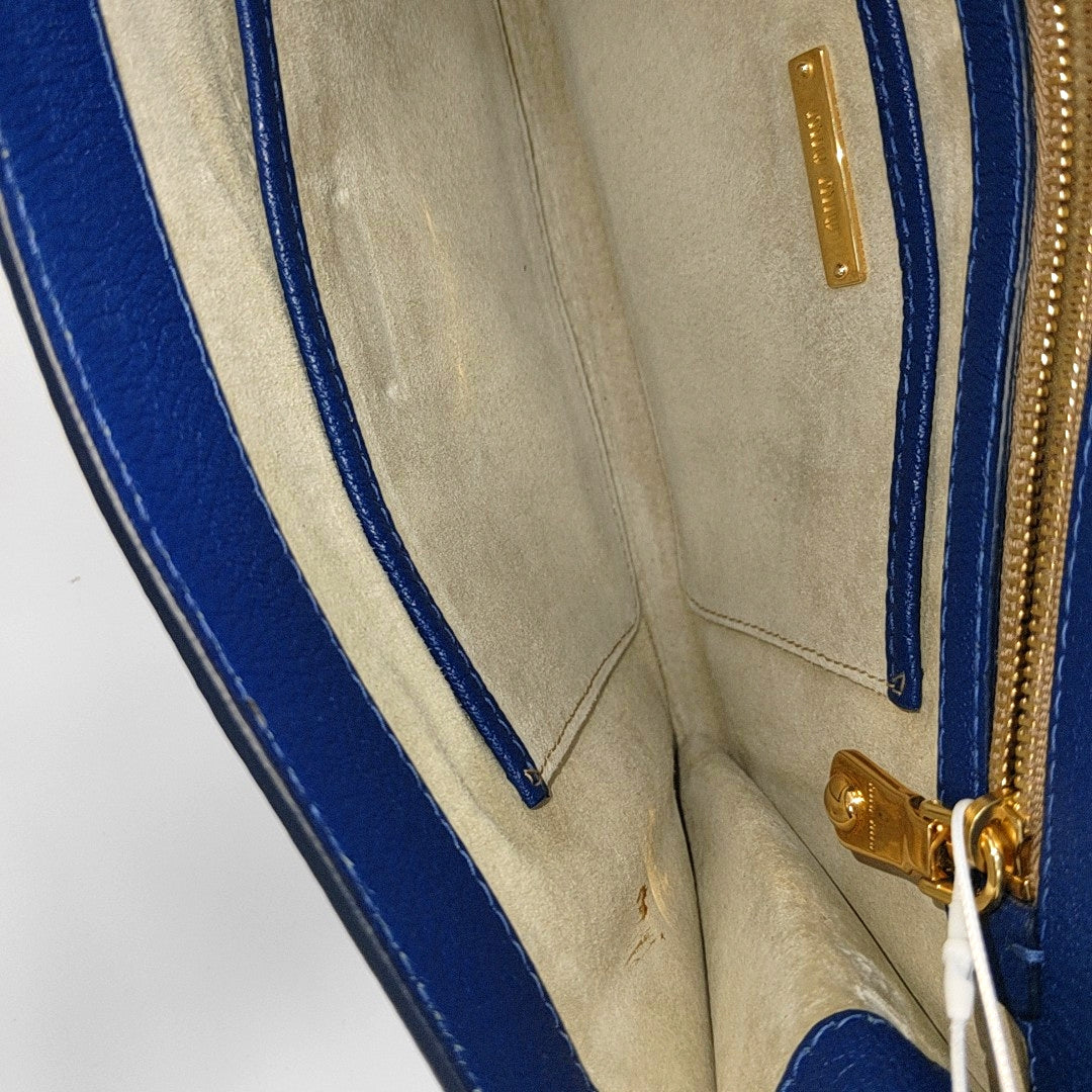 Calfskin Clutch Blue