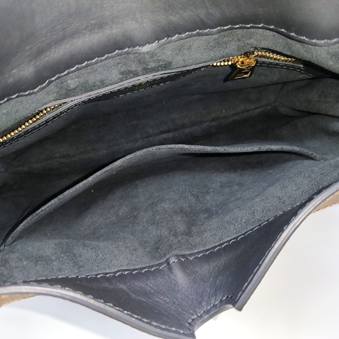 FLOWER PM Monogram Coated Canvas Brown
