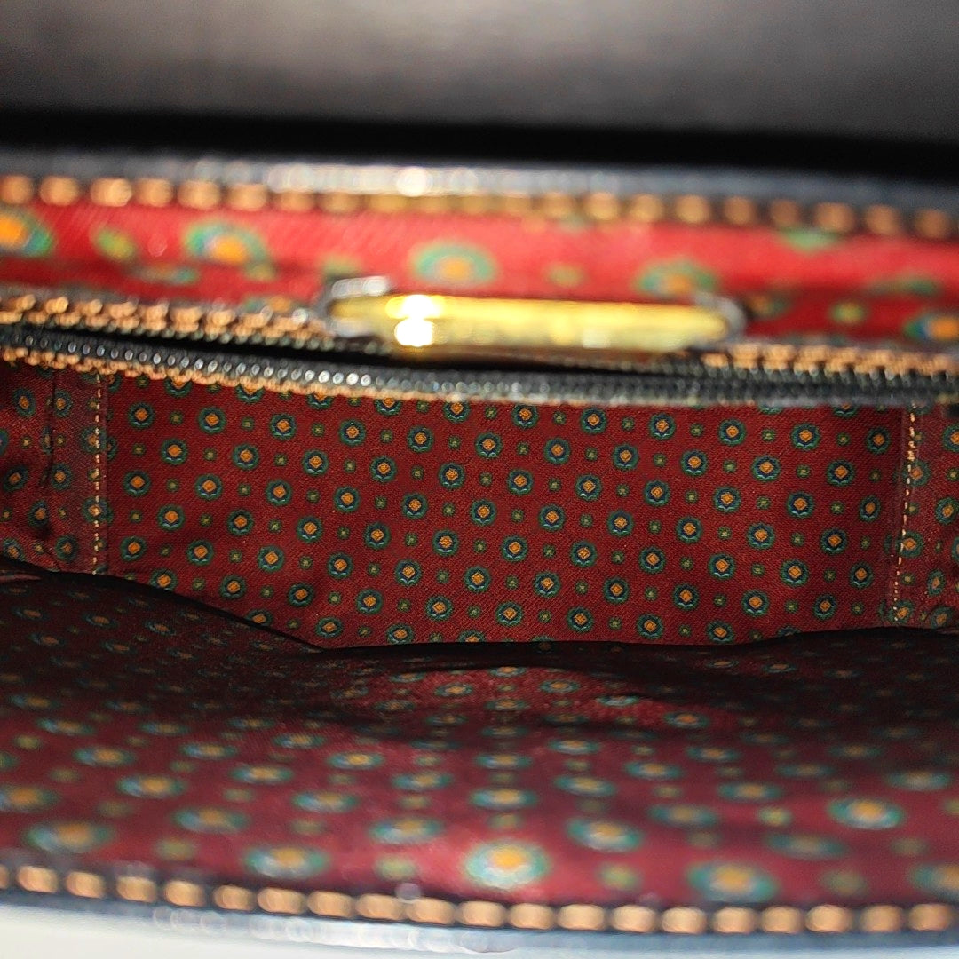 Calfskin Shoulder Bag Black