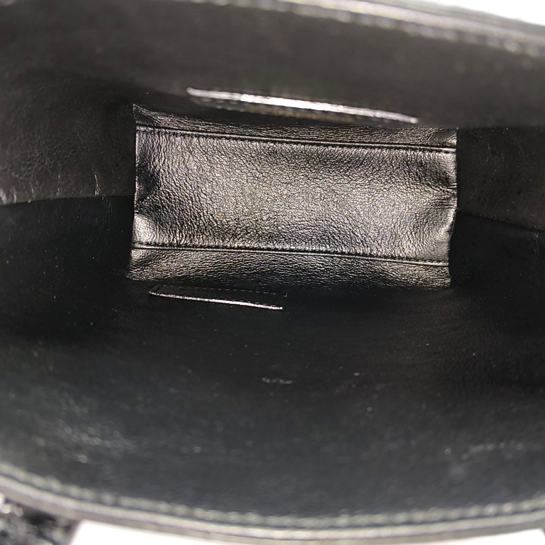 Calfskin Shoulder Bag Black