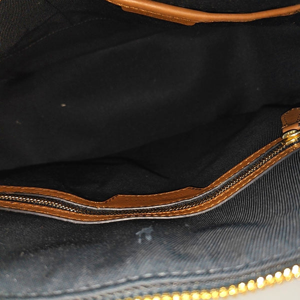 Calfskin Shoulder Bag Brown