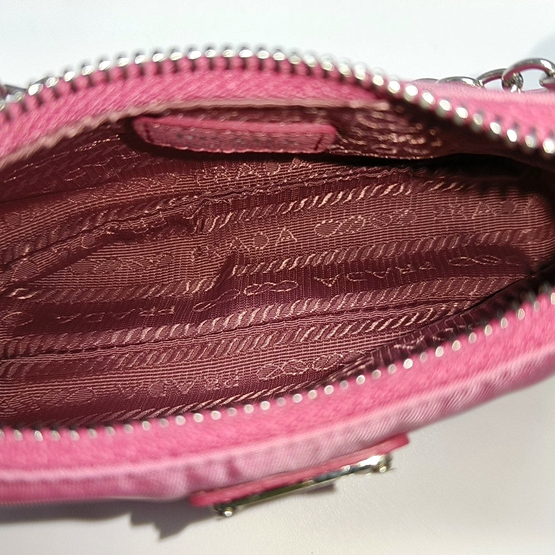 Nylon Shoulder Bag Pink