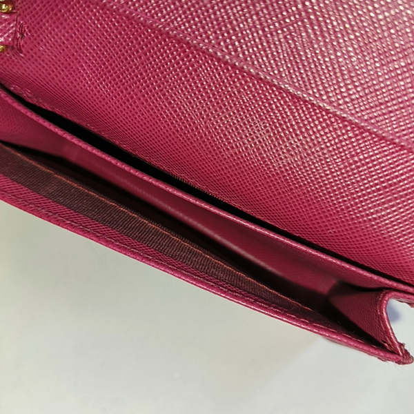 Saffiano Calfskin Card Holder Red