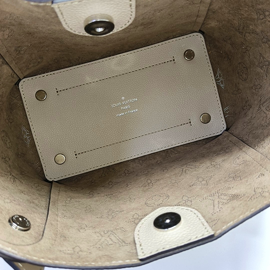 HINA PM Monogram Calfskin Gray