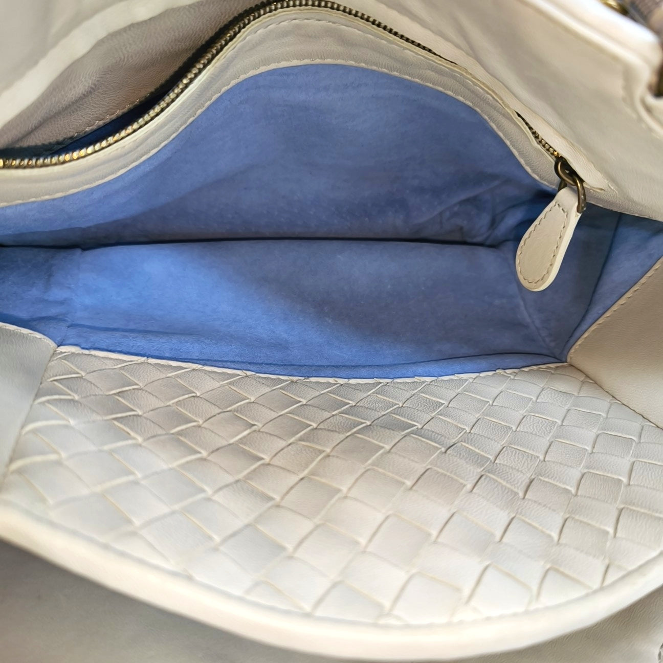 Calfskin Top Handle Bag White