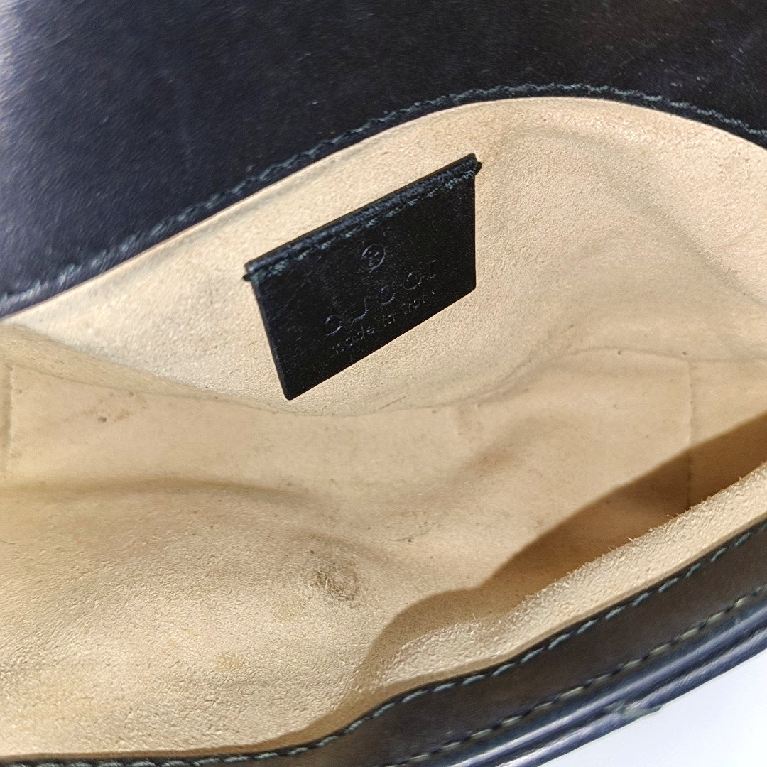 GG Marmont Mini Quilted Calfskin Black