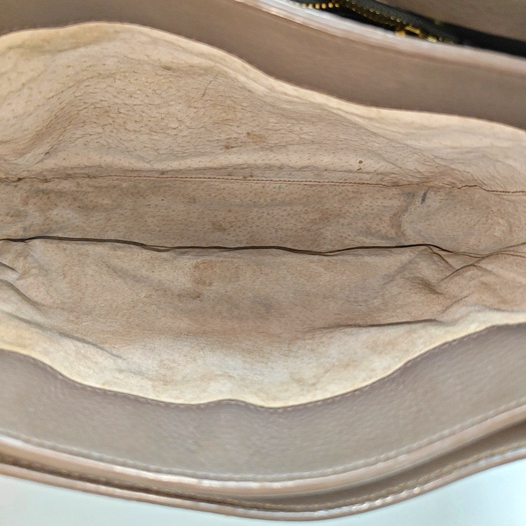 Calfskin Shoulder Bag Gray