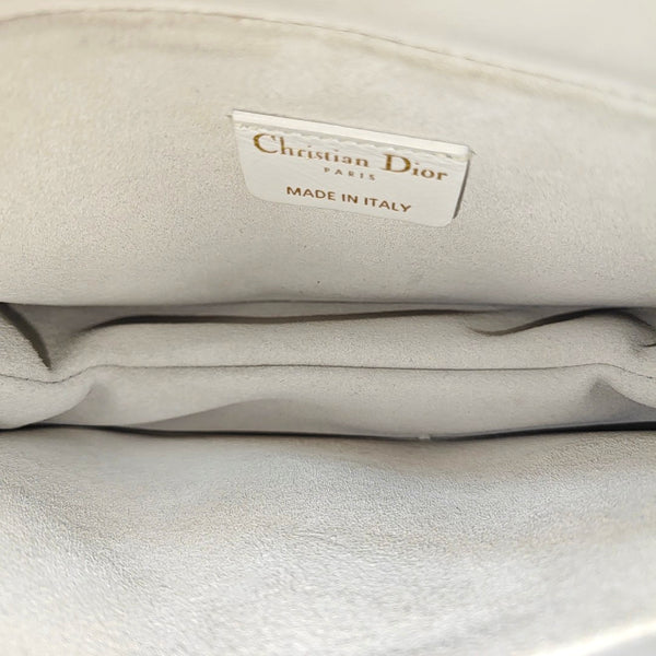 Lady Dior Milly Mini Cannage Lambskin White