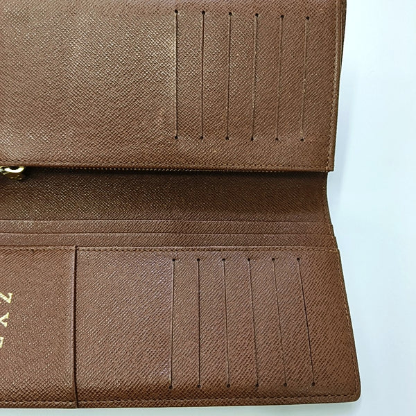 BRAZZA Monogram Coated Canvas Brown Wallet