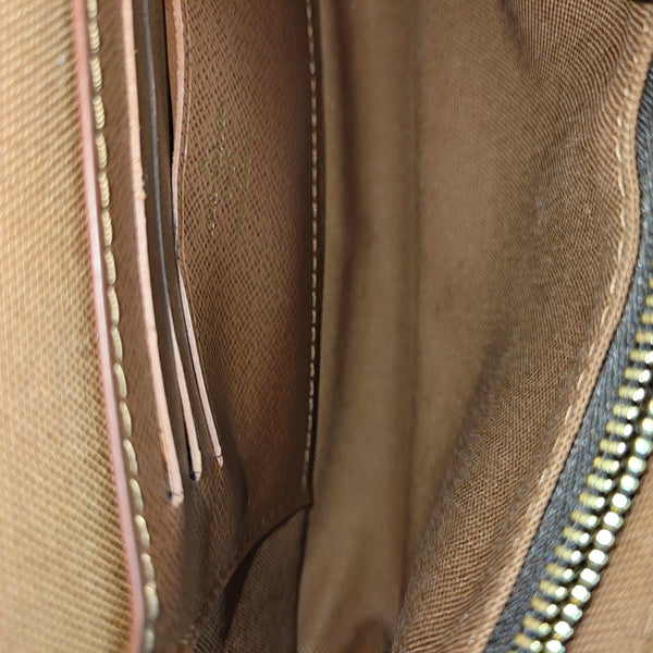 IVY Monogram Coated Canvas Brown