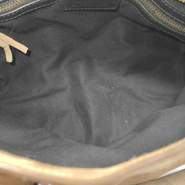 LE CITY Small Suede Brown