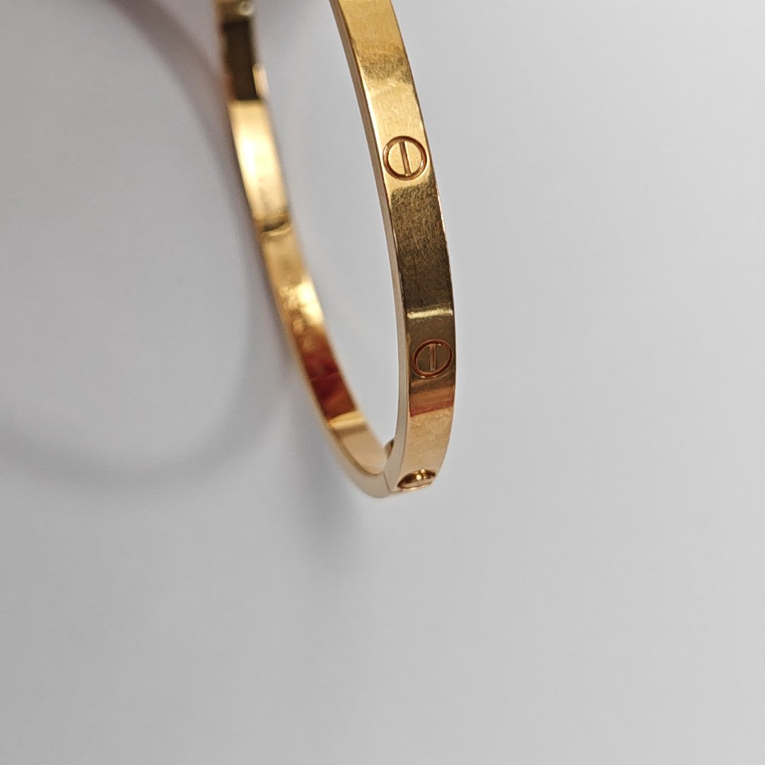 LOVE 18k Rose Gold Bangle