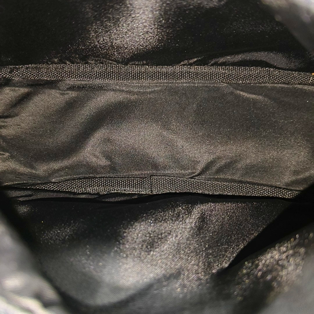Fabric Shoulder Bag Black