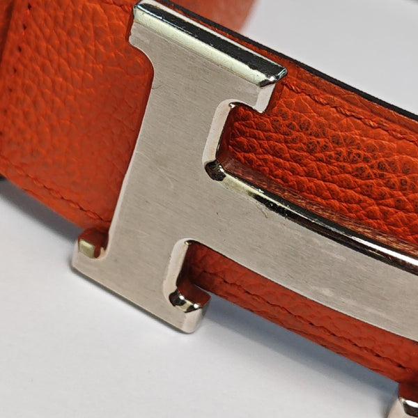 Leather Belt Orange