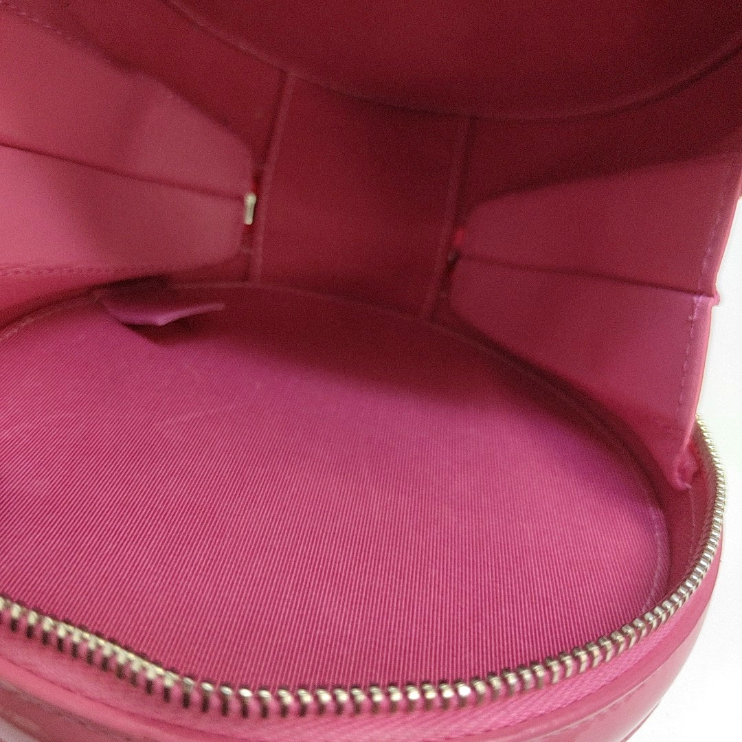 ROUND Quilted Patent Leather Pink