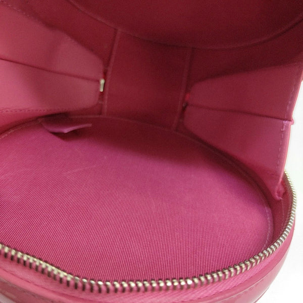 ROUND Quilted Patent Leather Pink