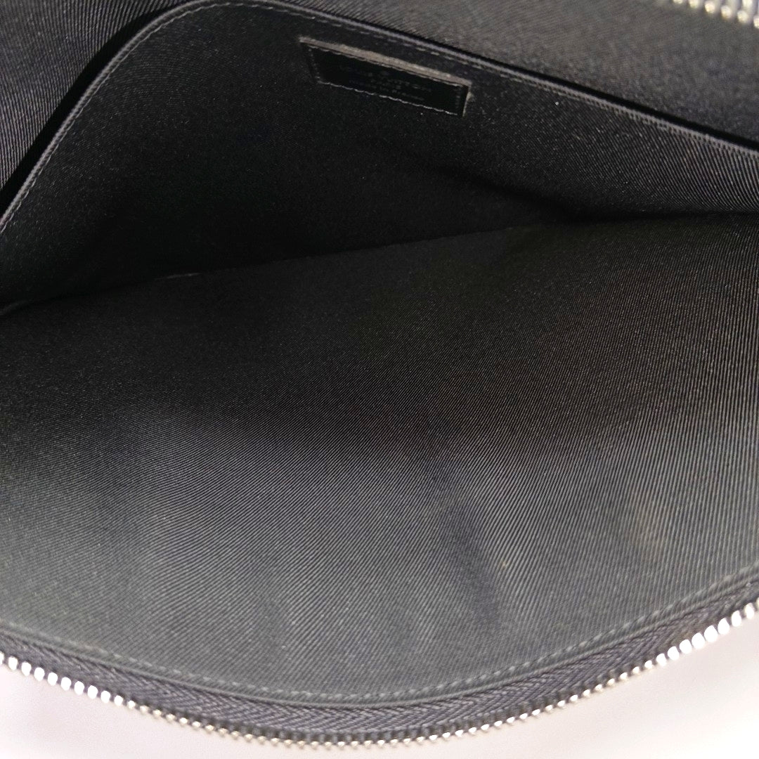 Damier Graphite Coated Canvas Clutch Gray
