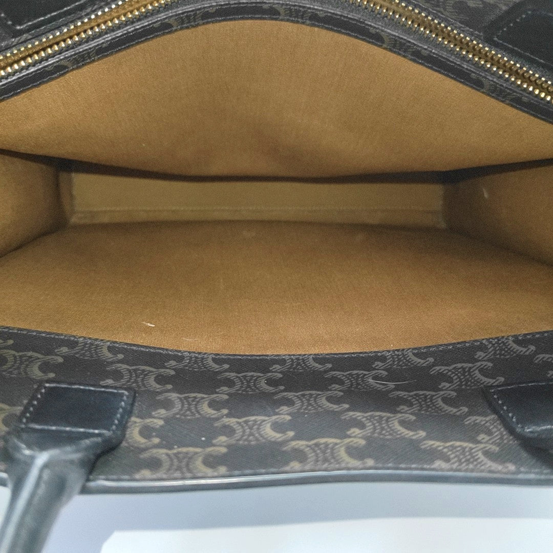 CABAS CELINE Small Coated Canvas Black